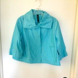 Lilli Sucre turquoise swing jacket
